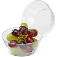 Matana 40 Cuencos de Postre Pequeños de Plástico Duro Transparente - 180ml